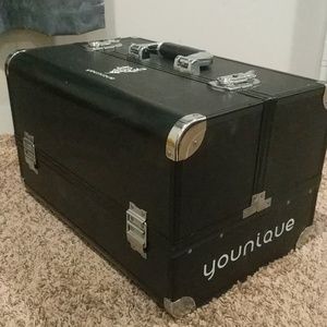 Younique makeup trunk with lock and key